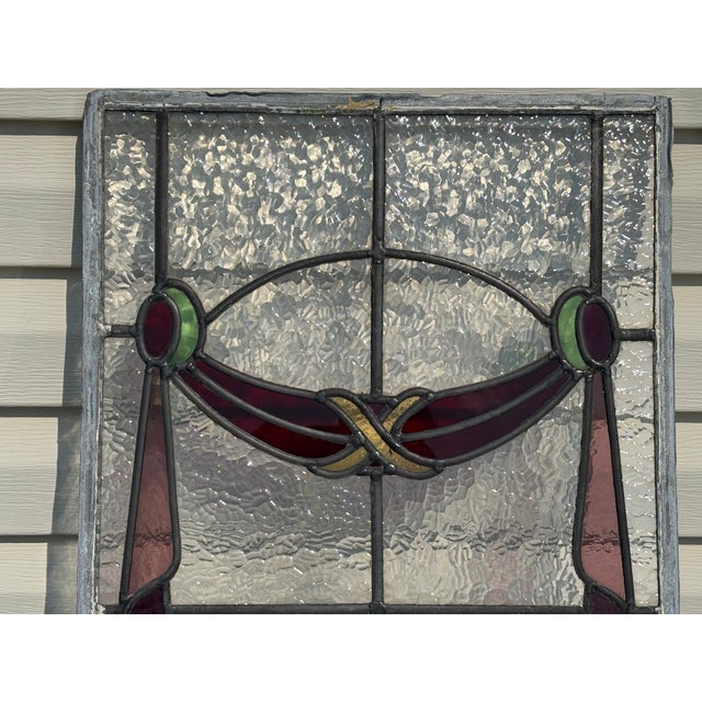 Early 20th Century Stained Glass Window For Sale - Image 6 of 11