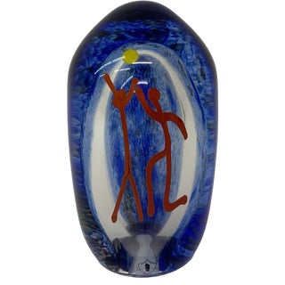 Glass Sculpture by Carlos Pebaque, 1980s For Sale