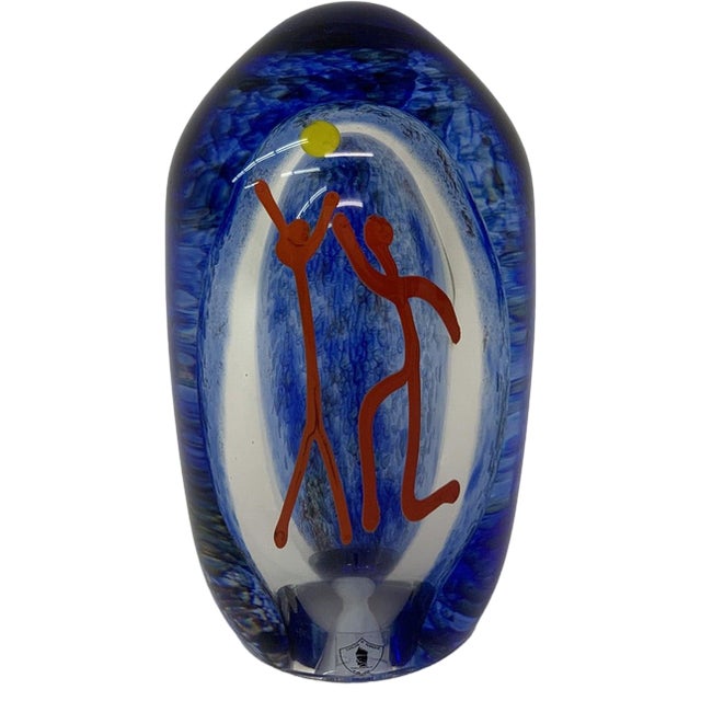 Glass Sculpture by Carlos Pebaque, 1980s For Sale