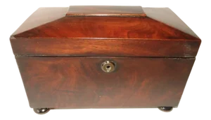 19th Century Mahogany Tea Caddy