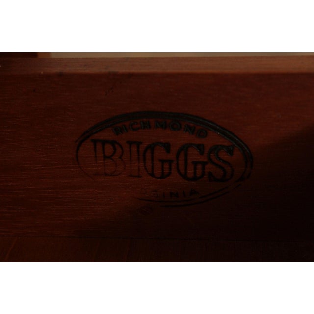 Late 20th Century Biggs Queen Anne Style Mahogany Drop Leaf Side Table For Sale - Image 5 of 12