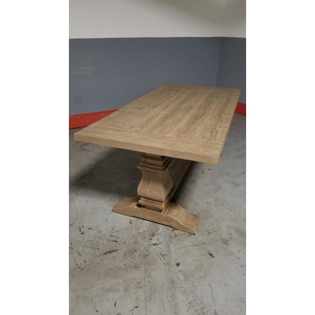 Rustic Restoration Hardware Salvaged Wood Trestle Rectangular Extension