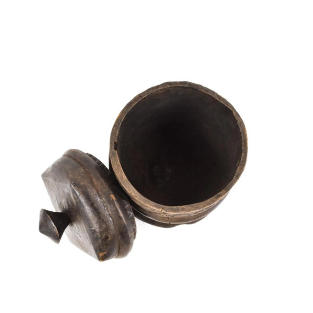 Mid 20th Century 20th Century African Wood Container For Sale - Image 5 of 8
