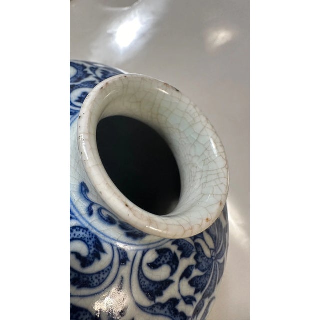 Vintage Japanese Satsuma Vase – 13" Hand-Painted Immortals – Raised Moriage Gold Detail – Meiji Style For Sale - Image 9 of 12