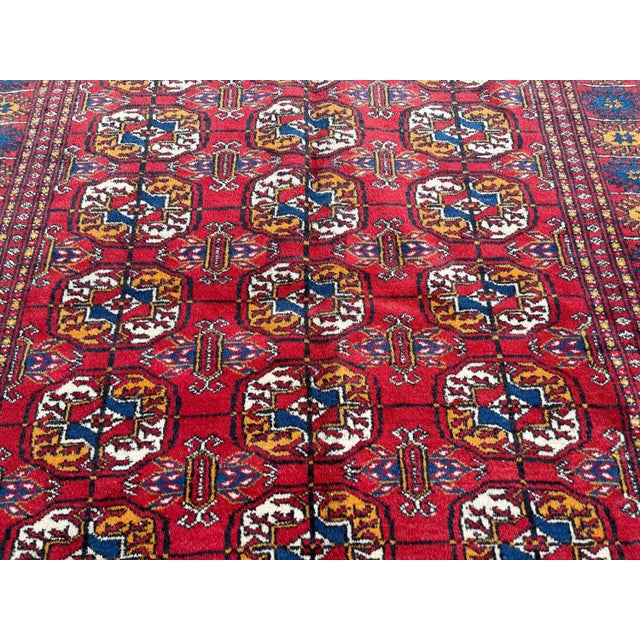 Vintage Afghan Buchara Rug, 1980s For Sale - Image 9 of 11