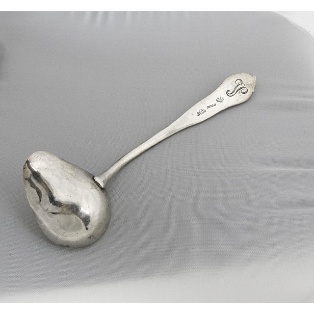 English Mid 20th Century Handmade Mexican Sterling Silver Ladle For Sale - Image 3 of 4
