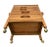 Mid Century Sewing Artist Cabinet, Four Drawers, Top Storage Bins, Expanding Top For Sale - Image 11 of 11