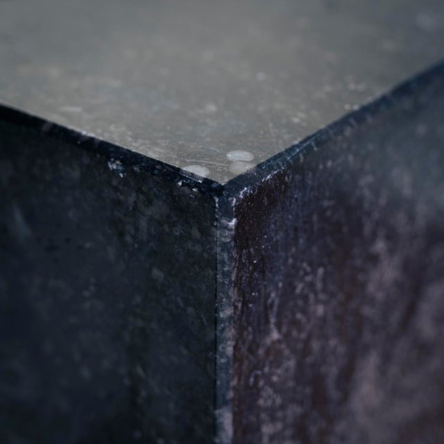 Cream Modernist Bust Sculpture of a Woman, 1980s, Sandstone For Sale - Image 8 of 18