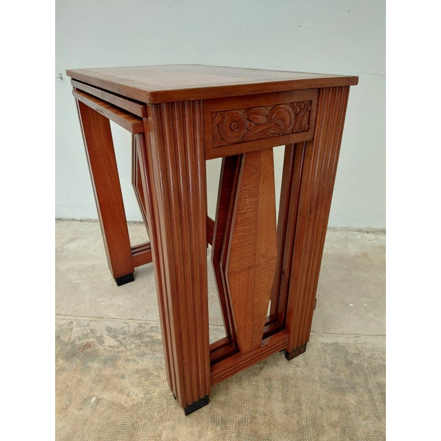 Art Deco Nesting Tables, 1930s, Set of 3 For Sale - Image 9 of 16