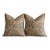 Custom Cowtan & Tout Mocha & Rose Linen Pillows – A 22" Pair For Sale