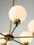 Mid-Century Modern Italian Brass and Opaline Chandelier For Sale - Image 5 of 16