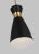 ED Ellen DeGeneres by Visual Comfort Studio Heath Small Pendant, Midnight Black & Burnished Brass For Sale - Image 4 of 6