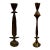Tom Corbin Bronze Candlesticks- A Set of 2 For Sale