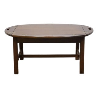 Lane Furniture Solid Cherry Traditional Style 40" Accent Butler's Coffee Table 1183-30 For Sale