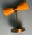 Orange Stilnovo Style Pair of Italian Wall Sconces in Lacquered Metal and Brass For Sale - Image 8 of 12