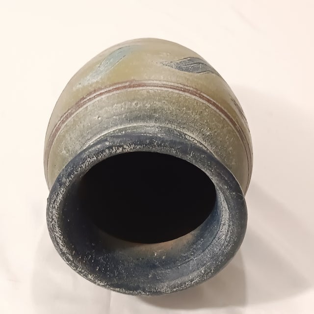 Mid 20th Century Mid 20th Century Vintage Cone Shaped Rustic Chinese Stoneware Pottery Accent For Sale - Image 5 of 11