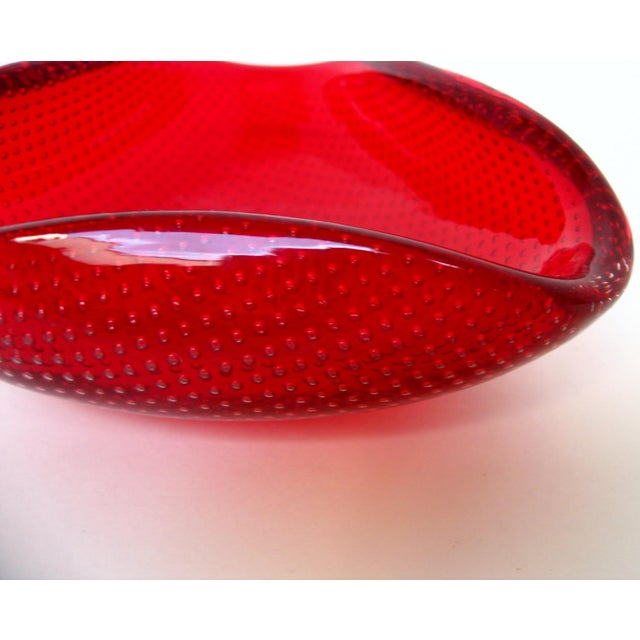 Italian Carlo Scarpa for Venini Bullicante Bowl For Sale - Image 3 of 4