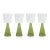 Viterbo Wine White Wine Glasses - Green, Set of 4 For Sale - Image 4 of 4