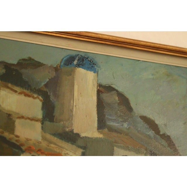 Bertil Wahlberg, Southern Village Motif, 1950s, Oil on Panel, Framed For Sale - Image 5 of 11