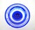 Gemstone Mid-Century Modern Val Saint Lambert Cobalt Blue Diamond-Cut Crystal Centerpiece For Sale - Image 7 of 12