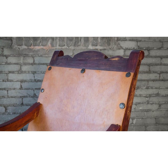 Mid-Century Modern Clara Porset Style Mexican Butaque Chair For Sale - Image 3 of 18