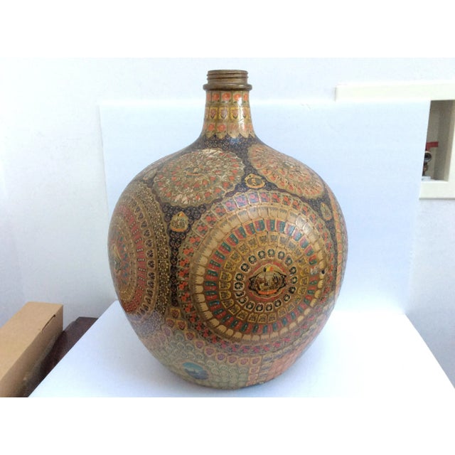 Late 19th Century Large Tobacco Label Folk Art Bottle For Sale - Image 4 of 9