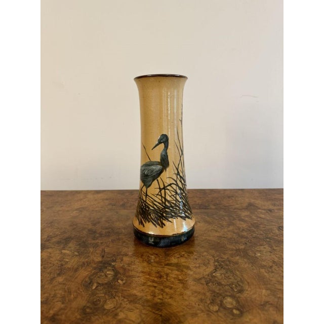 Ceramic Doulton Vase by Florence E Barlow, 1900s For Sale - Image 7 of 8