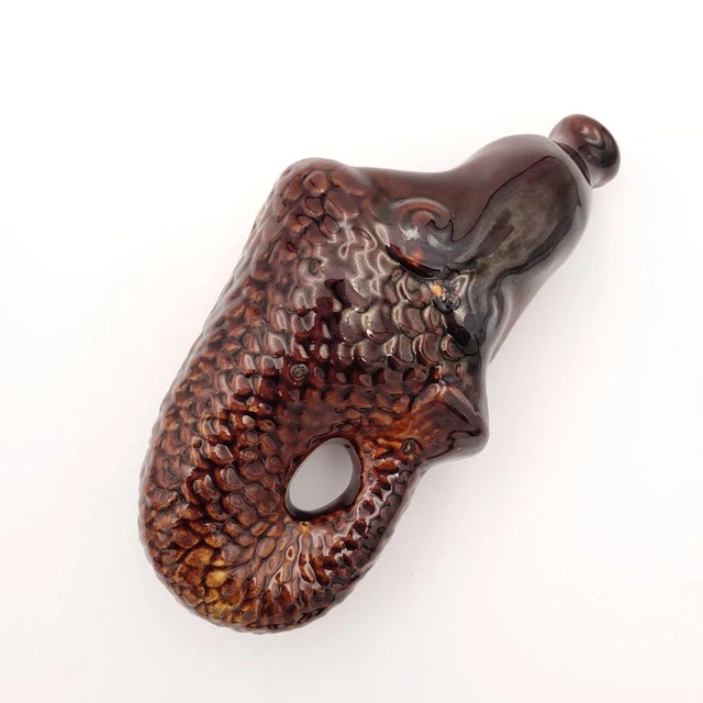 Mid 19th Century Rare Bennington Mermaid Flask, England Circa 1840 For Sale - Image 5 of 7