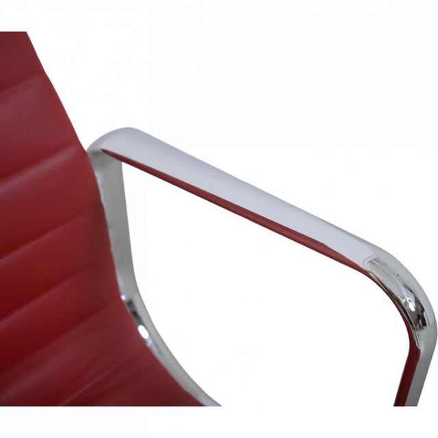 2000 - 2009 EA-109 Chair in Red Leather by Charles and Ray Eames, 2007 For Sale - Image 5 of 18