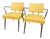 Pair of Vintage Viko Mid-Century Modern Mustard Yellow Armchairs, Circa 1975 For Sale