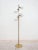 Mid-Century German Opaline Globe Floor Lamp in Brass from Kaiser, 1959 For Sale - Image 4 of 11