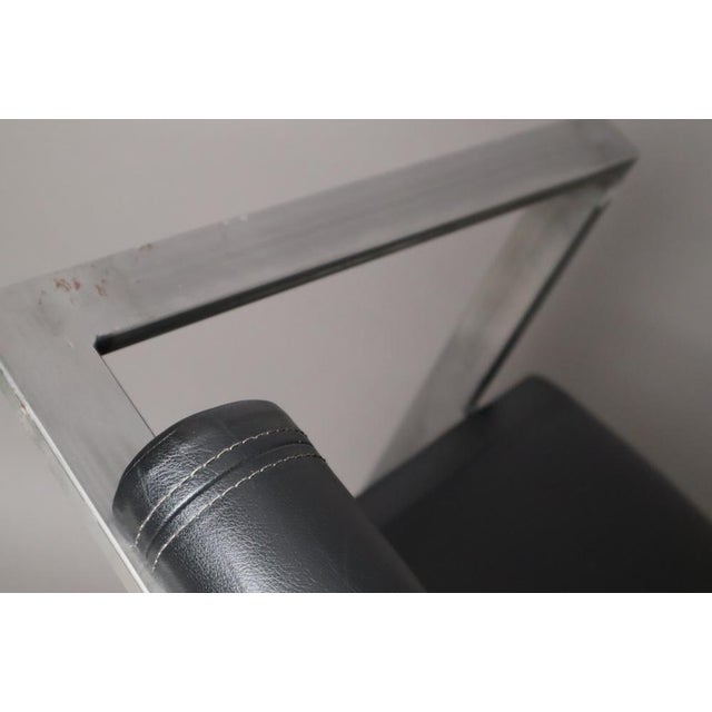 Metal Postmodern Model Trix Chair in Leather and Metal from K.F. Forster for KFF Design, 1980s For Sale - Image 7 of 18