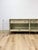 Modern American Drew Corsica Painted Gray Console Credenza Glass Doors Coastal For Sale - Image 15 of 18