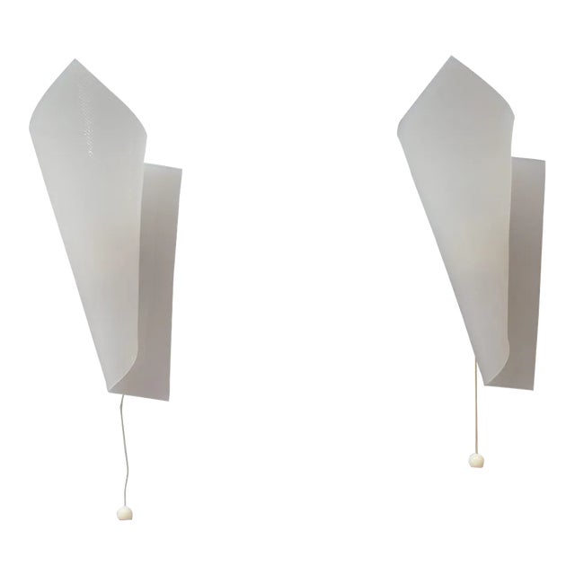 Acrylic Glass Wall Lamps by Hanns Hoffmann-Lederer for Heinz Hecht, 1954, Set of 2 For Sale