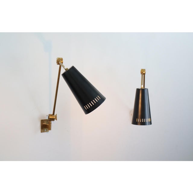1950s Adjustable Wall Lights by Stilnovo, 1950s, Set of 2 For Sale - Image 5 of 18
