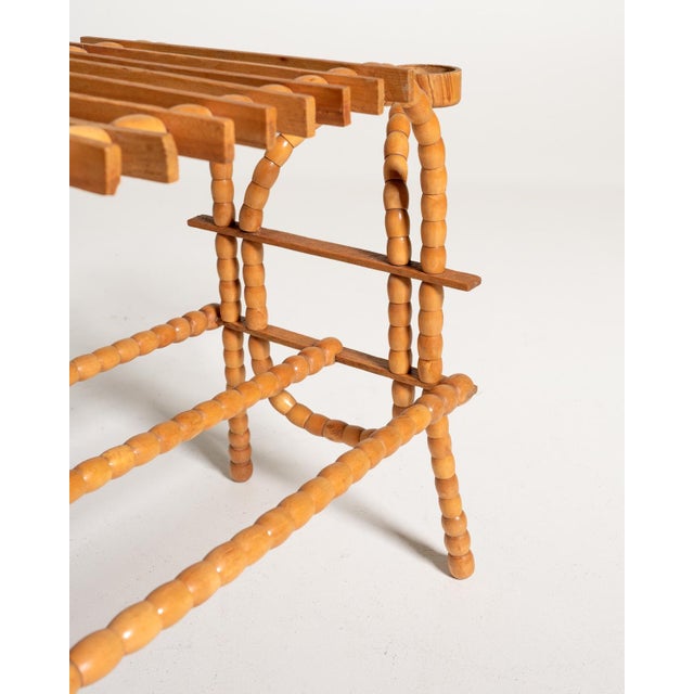 Scandinavian Flower Stand in Birch and Elm, 1940s For Sale - Image 9 of 11