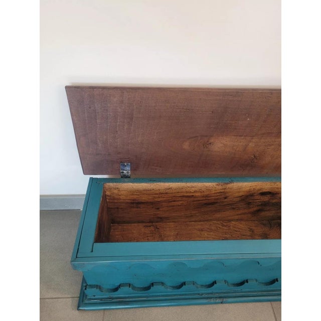 Antique Lacquered Table Trunk For Sale - Image 13 of 17