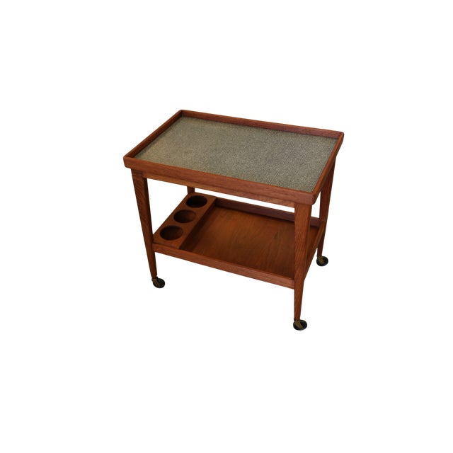 Danish Teak Drinks Trolley with Removable Tray, 1960s For Sale - Image 12 of 12