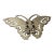 1940s Ornate Brass Butterfly Door Knocker For Sale