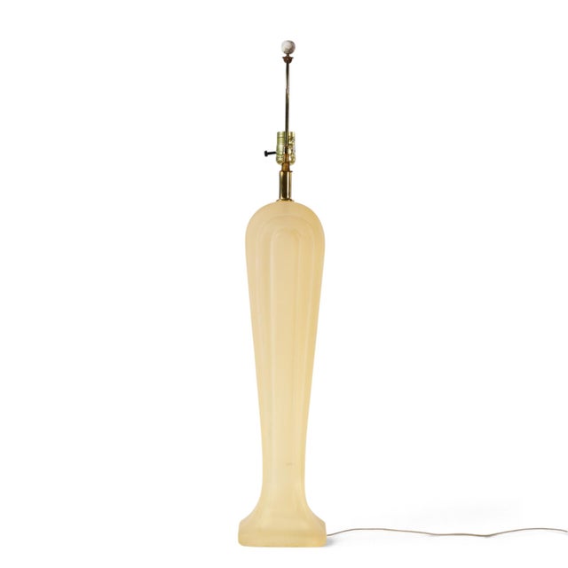 Mid 20th Century Paolo Gucci Mid Century Frosted Resin Table Lamps - Pair For Sale In Chicago - Image 6 of 10