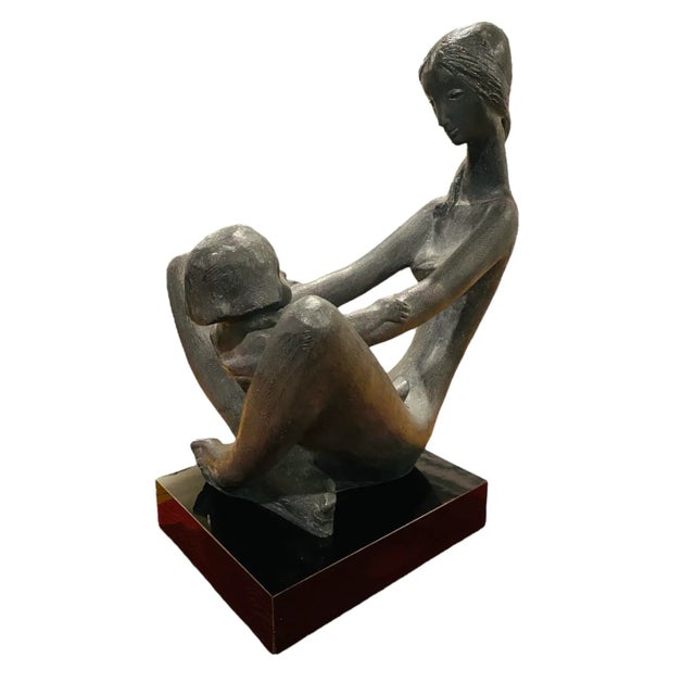 1970’s Kathy Klein Generations Sculpture by Austin Productions of Mother and Child For Sale - Image 10 of 12