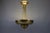 Art Deco Brass Inverted Dome Six-Light Pendant Lamp, Germany, 1930s For Sale - Image 3 of 18