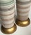 Tall Pair 1960s Bottle-Form Striped Ceramic Lamps With Crackle Glaze Finish For Sale - Image 9 of 10