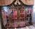 Trouvailles Furniture Inc. 1990s Trouvailles Furniture Chinoiserie Breakfront With Matching Grandfather Clock For Sale - Image 4 of 12