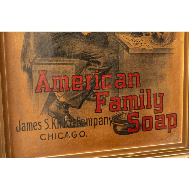 1880s–1890s James S. Kirk American Family Soap Framed Advertisement For Sale In Chicago - Image 6 of 7