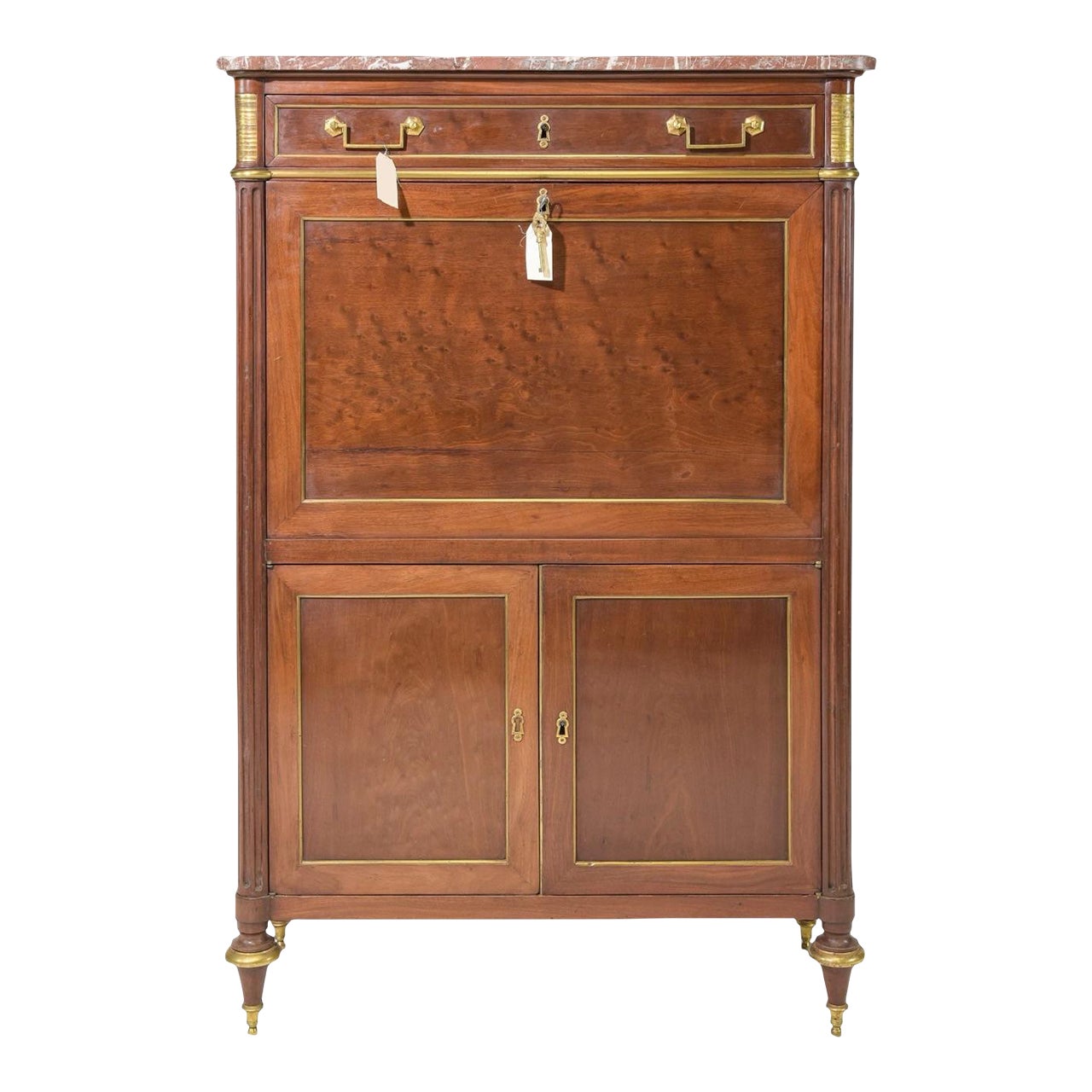 Late 19th Century Directoire Secrétaire Abattant | Chairish