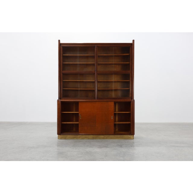 1920s Large Art Deco Apothecary Cabinet attributed to De Coene, Belgium, 1920s For Sale - Image 5 of 16