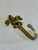 Farmhouse Vintage Solid Brass Fleur-De-Lis Wall Hook | French Country Decorative Hardware For Sale - Image 3 of 8