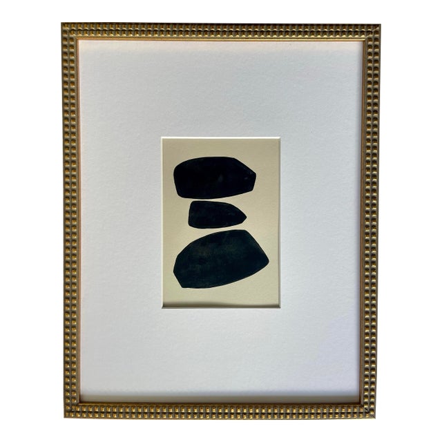 2025 "Sopravvissuta" Abstract Minimalist Painting on Paper by Artist r.k. Red For Sale