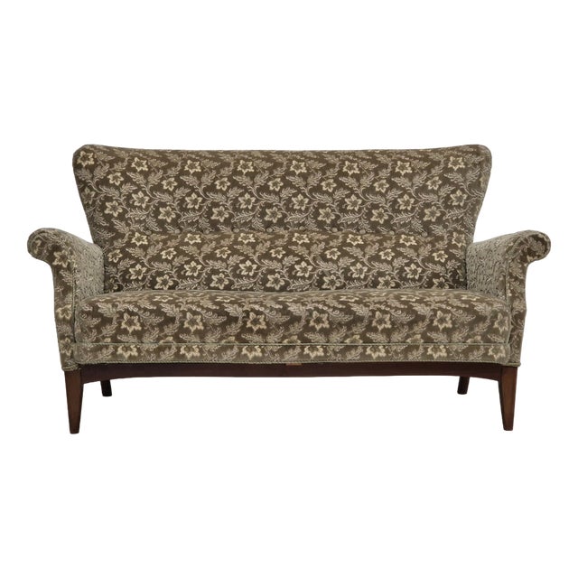 Danish 2 Seater Sofa in Velour by Fritz Hansen, 1950s For Sale